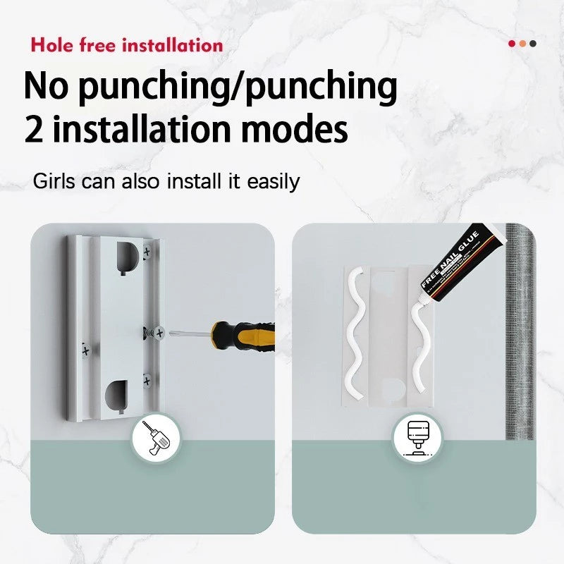 Invisible Retractable Clothesline - Wall-Mounted 4.2M