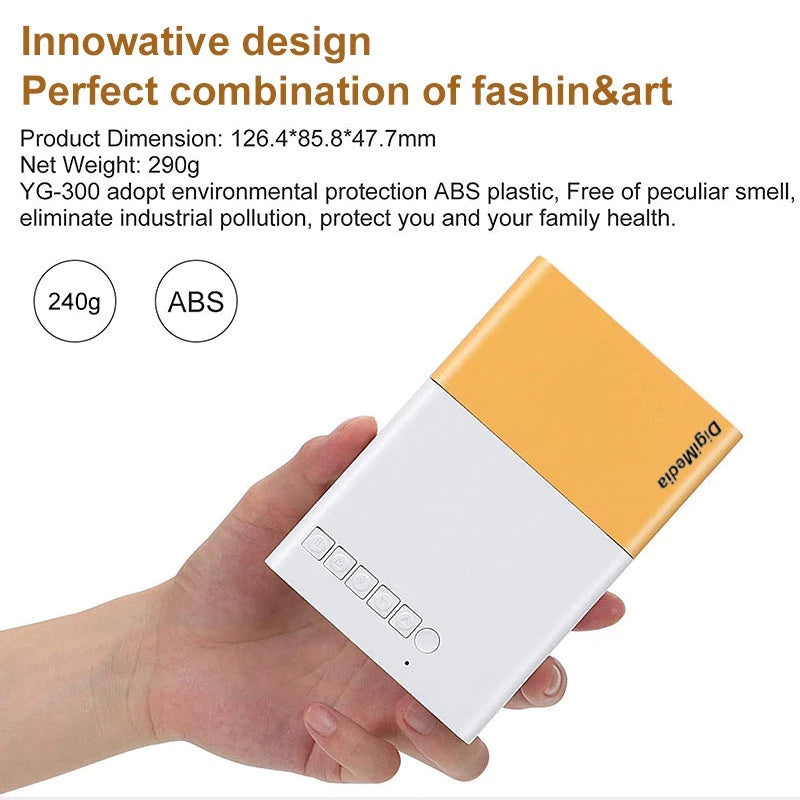 YG300 Portable Projector 1080P LED Home Mini Projector