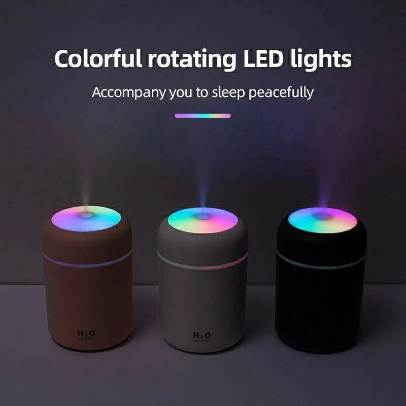 Portable Air Humidifier Mini Purifier With RGB Lights