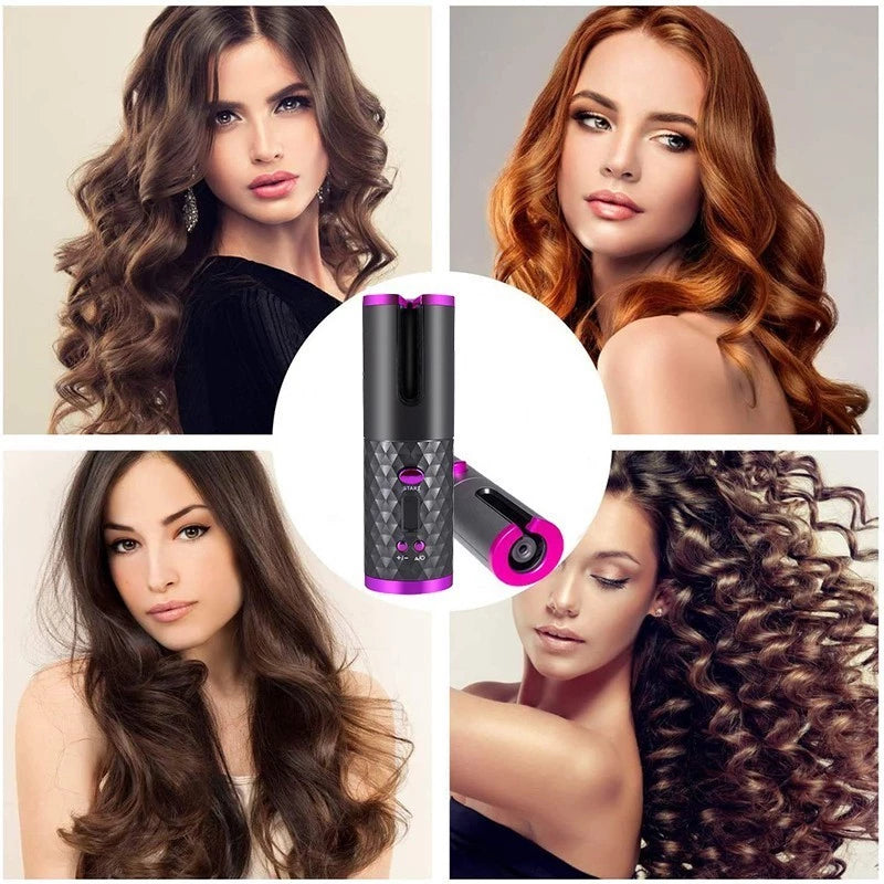 PORTABLE USB RECHARGEALBE HAIR CURLER