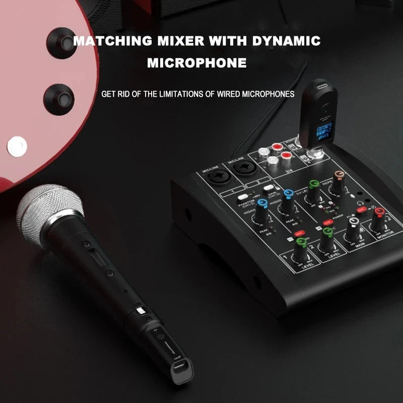 Wireless Microphone Converter XLR Transmitter and Receiver System