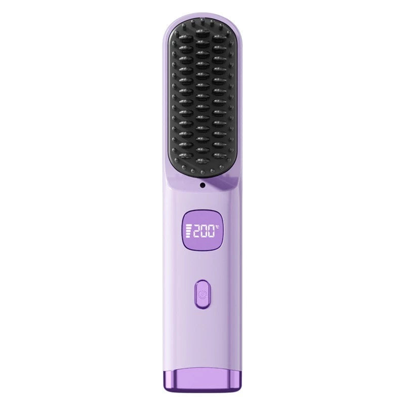 Portable Wireless Straightening Comb with USB Rechargeable