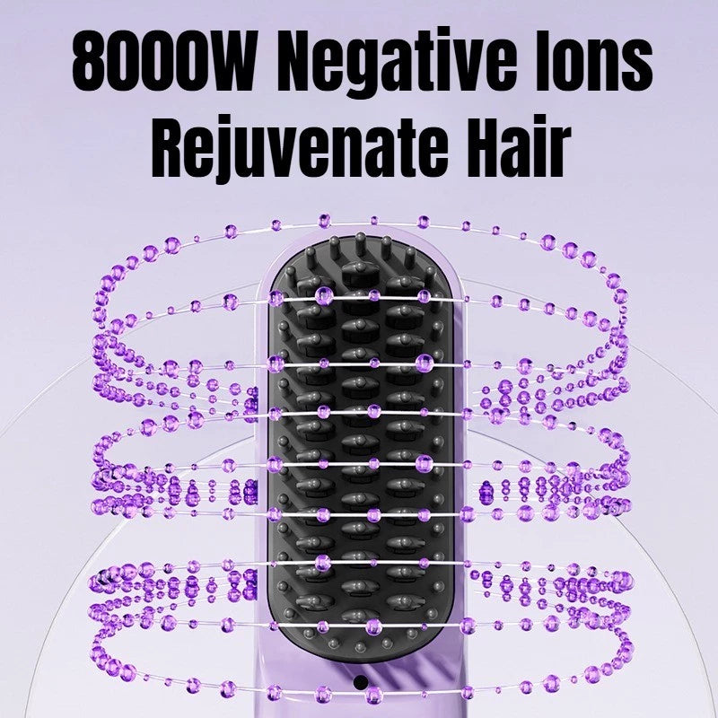 Portable Wireless Straightening Comb with USB Rechargeable