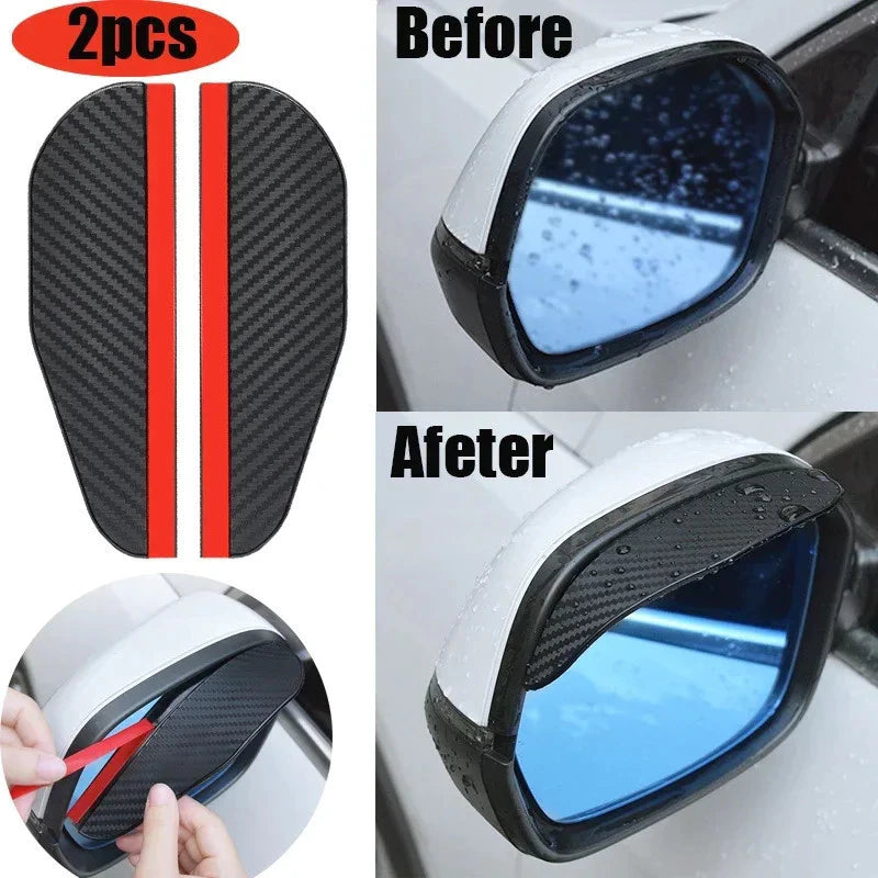 Car mirror waterproof stickers