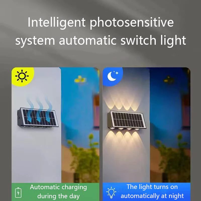 Solar Wall Lights Outdoor Solar Fence Lights Solar Powered Solar Outdoor Lights Waterproof