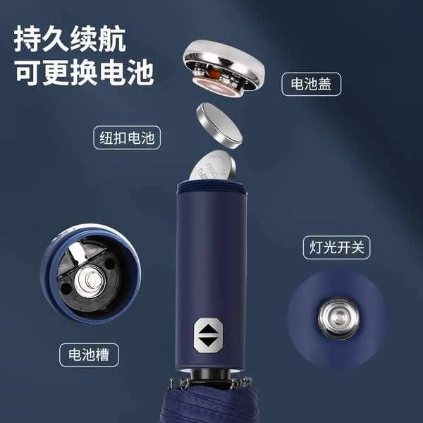 Good Quality Automatic Umbrella With Led Flashlight