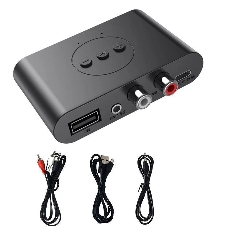 Bluetooth 5.3 Audio Receiver Music Wireless Adapter Dual Output