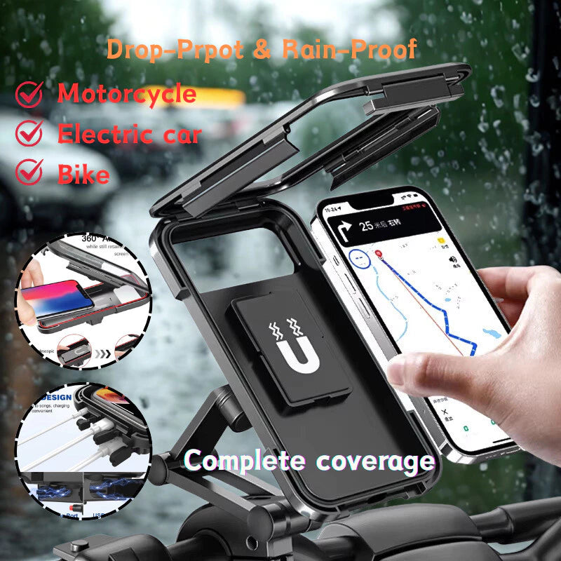 Adjustable Waterproof Motorcycle Bike Phone Holder