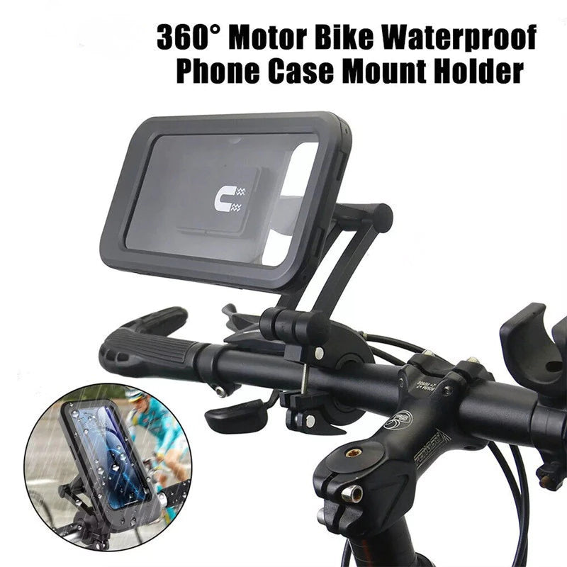 Adjustable Waterproof Motorcycle Bike Phone Holder