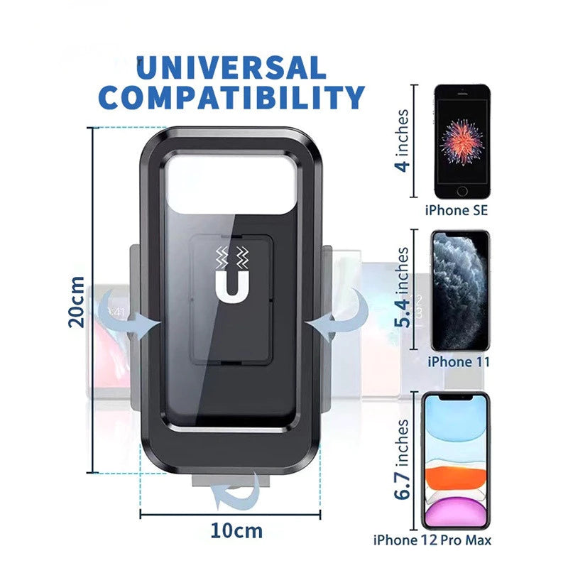 Adjustable Waterproof Motorcycle Bike Phone Holder