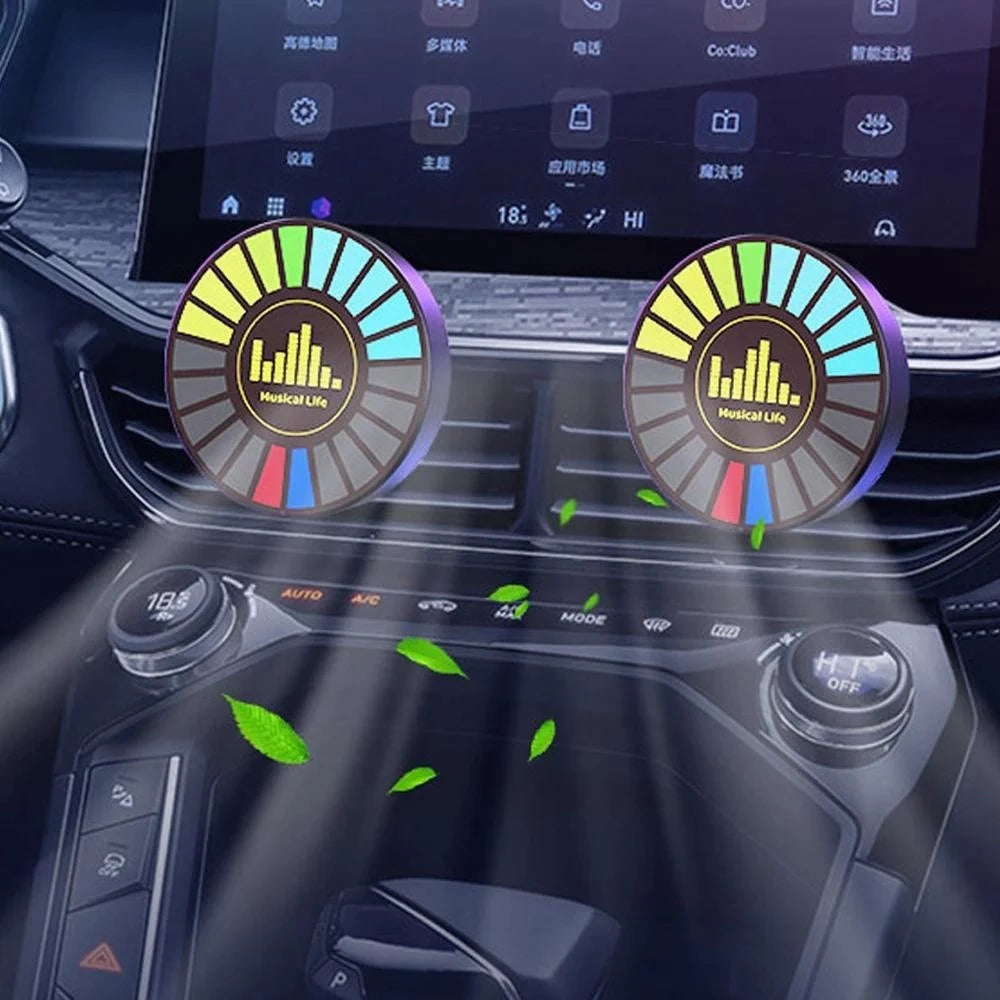 (BUY 1 TAKE 1) Atmosphere Music Rhythm Breathing Car Air Freshener Vent Perfume Diffuser