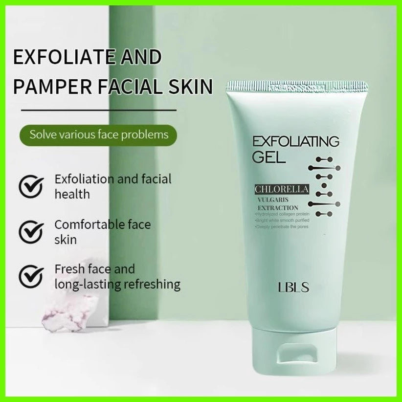 Brightening Skin Exfoliating Gel Chlorella Vulgaris Extraction for Gentle Cleansing