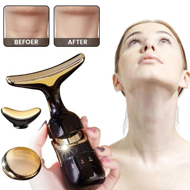 3 In 1 Facial Massager Induction Lifting and Tightening Massager Vibration