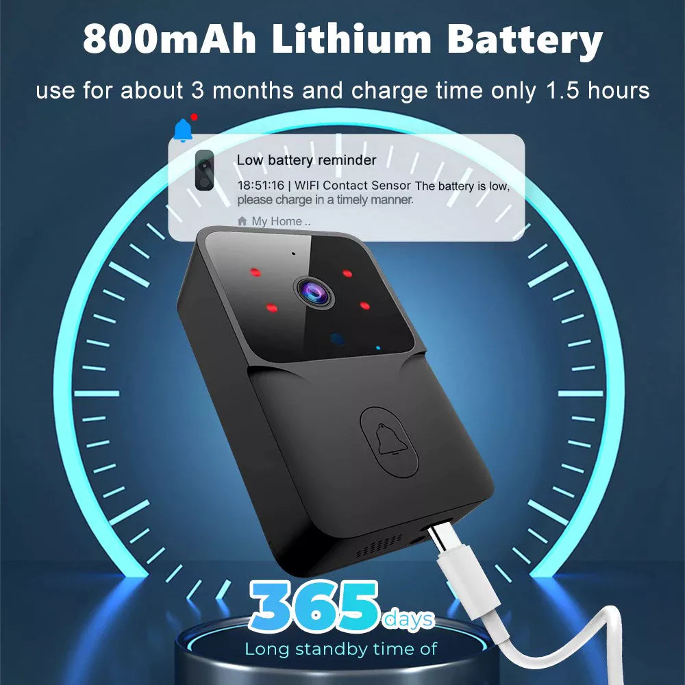 Wireless Camera Doorbell Visual Intercom Remote Video HD Night Vision