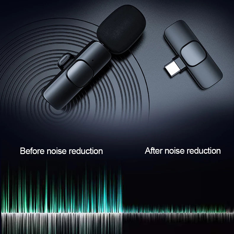 2in1 lavalier microphone Wireless Lapel Microphone