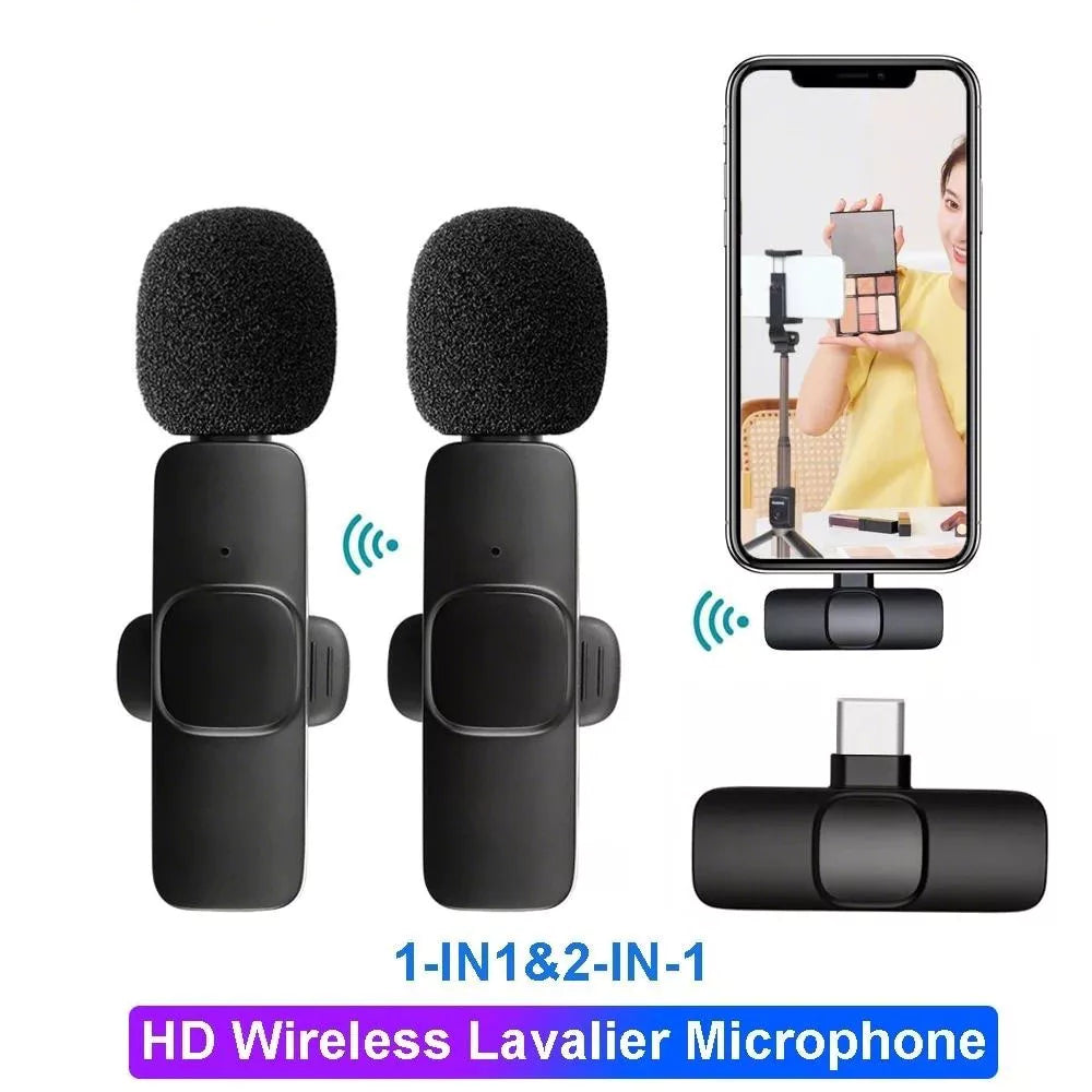 2in1 lavalier microphone Wireless Lapel Microphone