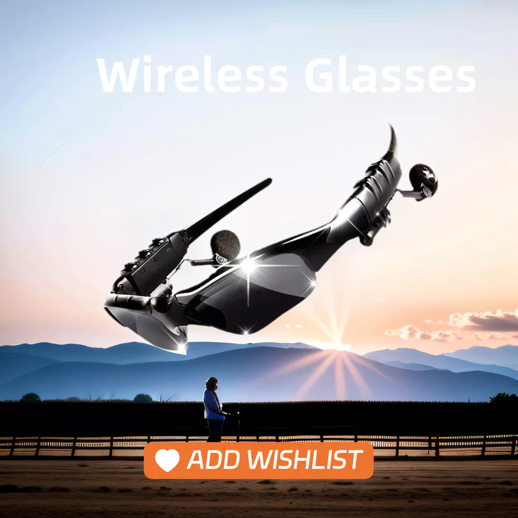 Wireless Glasses 2 in 1 Polarized Fashion Glasses Earphone, Wireless Headset with Mic