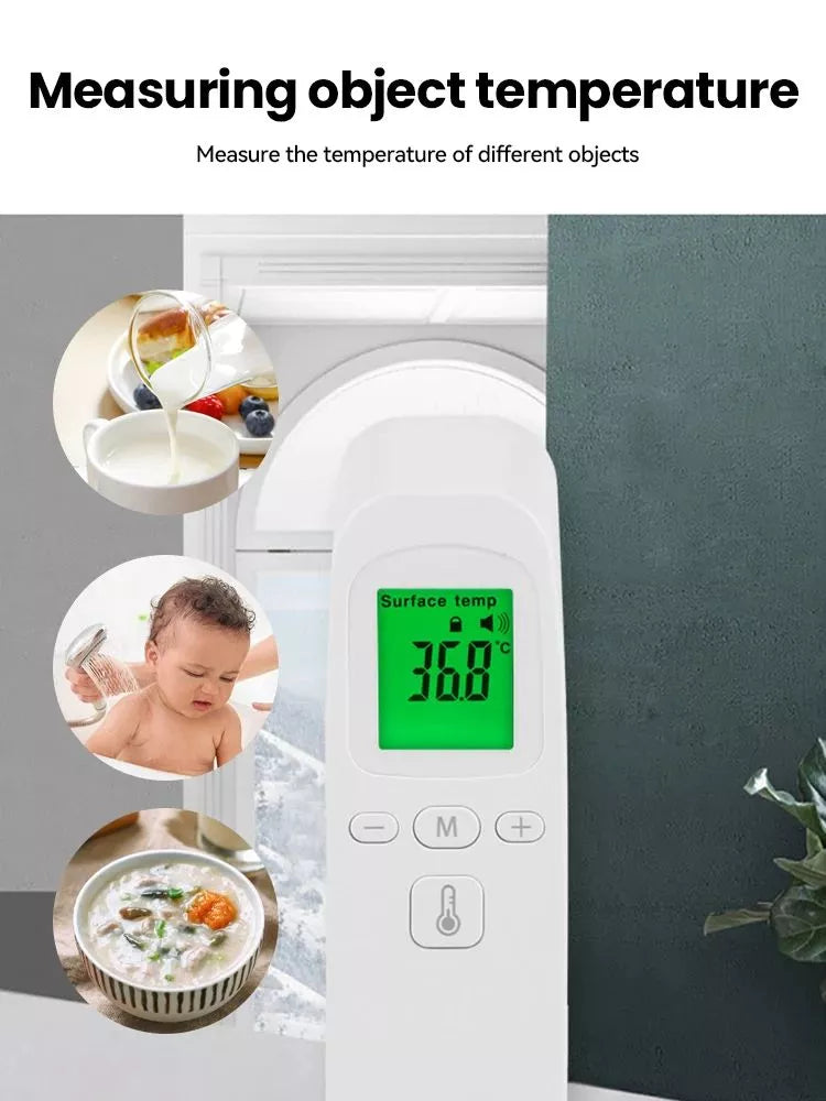 LCD Infrared Thermometer No Contact Forehead Thermometer with Fever Alarm