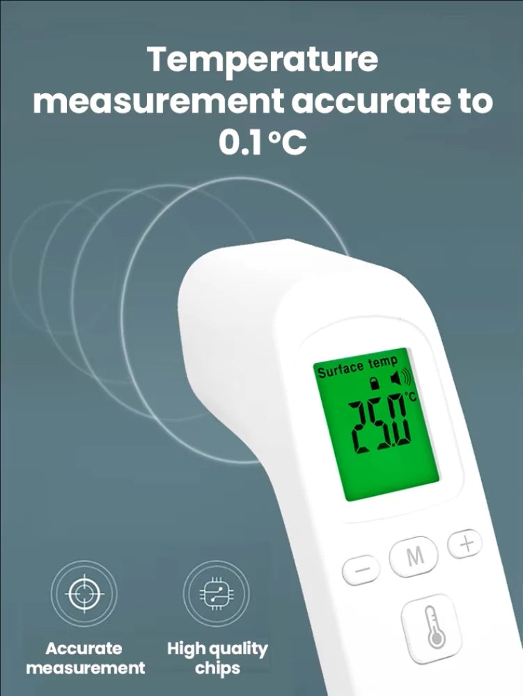 LCD Infrared Thermometer No Contact Forehead Thermometer with Fever Alarm