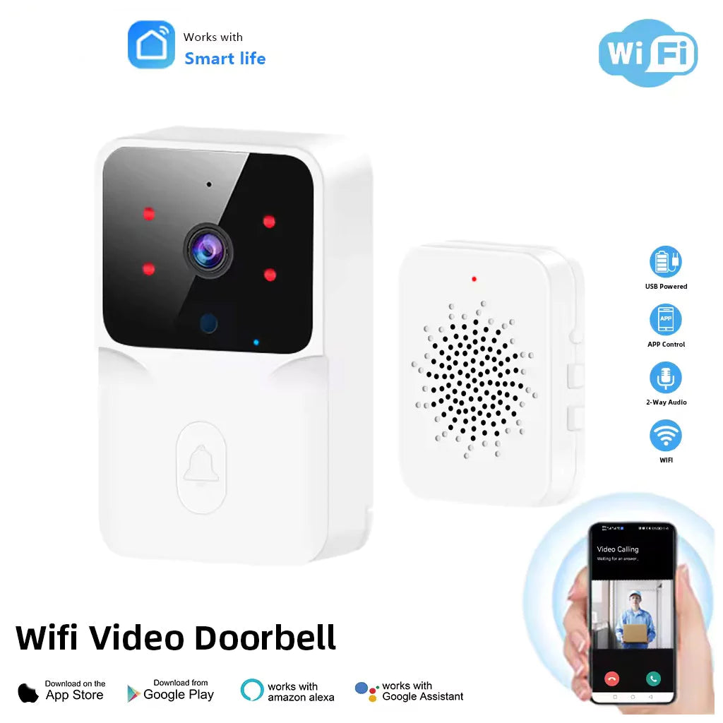Wireless Camera Doorbell Visual Intercom Remote Video HD Night Vision