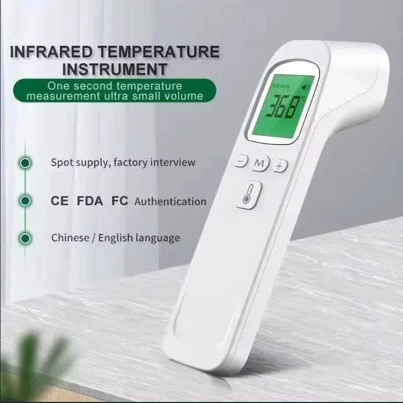 LCD Infrared Thermometer No Contact Forehead Thermometer with Fever Alarm
