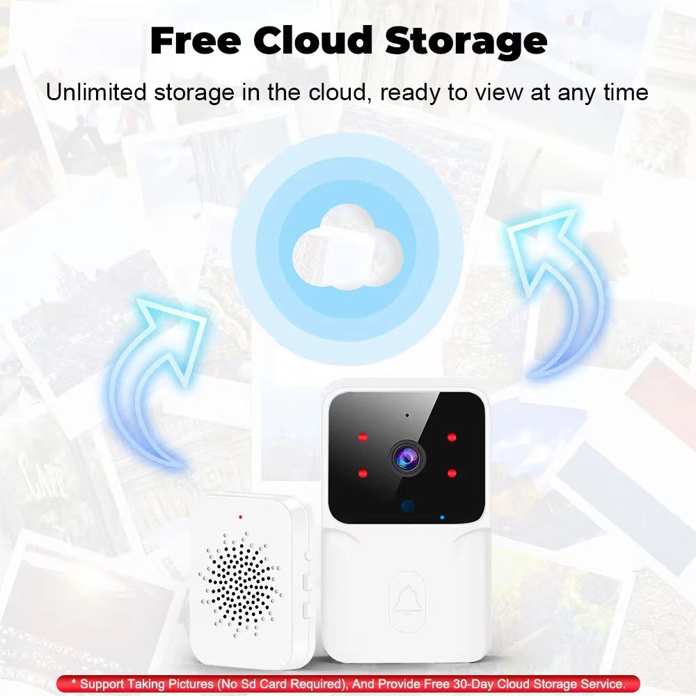 Wireless Camera Doorbell Visual Intercom Remote Video HD Night Vision