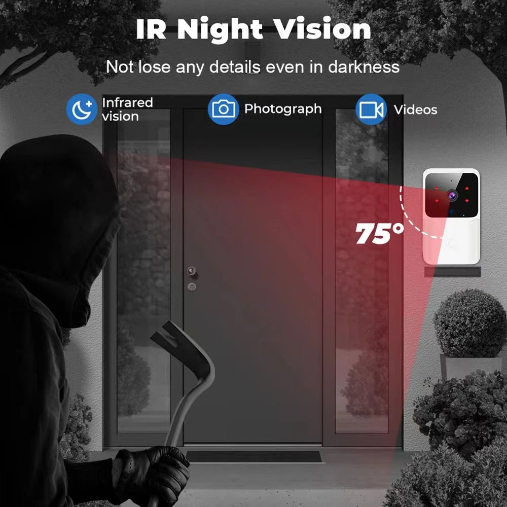 Wireless Camera Doorbell Visual Intercom Remote Video HD Night Vision