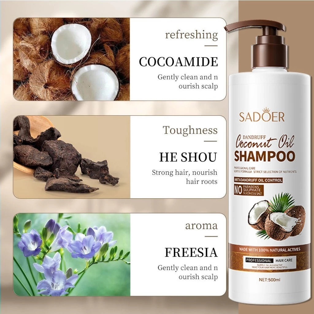 Hair Care Anti-Dandruff Intensive Moisture Coconut Shampoo